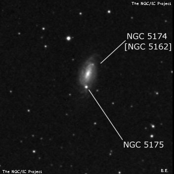 NGC 5175 - одиночная звезда. Описание NGC 5175:, Двойная звезда в созвездии Дева