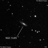 NGC 5185 - спиральная галактика. Описание NGC 5185:, Галактика в созвездии Дева