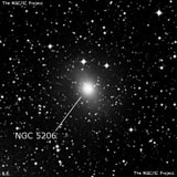 NGC 5206 - спиральная галактика с баром. Описание NGC 5206:, Галактика в созвездии Центавр