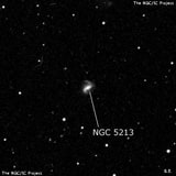 NGC 5213 - спиральная галактика с баром. Описание NGC 5213:, Галактика в созвездии Дева