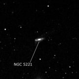 NGC 5221 - спиральная галактика. Описание NGC 5221:, Галактика в созвездии Дева