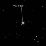 NGC 5225 - спиральная галактика. Описание NGC 5225:, Галактика в созвездии Гончие Псы