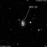 NGC 53 - спиральная галактика с баром. Описание NGC 53:, Галактика в созвездии Тукан