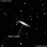 NGC 5308 - линзовидная галактика. Описание NGC 5308:, Галактика в созвездии Большая Медведица