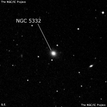 NGC 5332 - галактика. Описание NGC 5332:, Галактика в созвездии Волопас