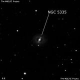 NGC 5335 - спиральная галактика с баром. Описание NGC 5335:, Галактика в созвездии Дева
