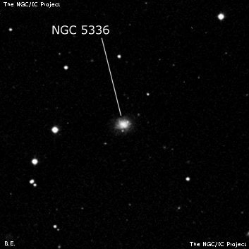 NGC 5336 - спиральная галактика. Описание NGC 5336:, Галактика в созвездии Гончие Псы