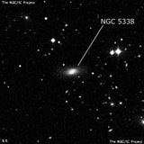 NGC 5338 - спиральная галактика с баром. Описание NGC 5338:, Галактика в созвездии Дева