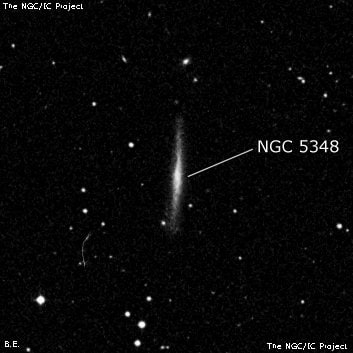 NGC 5348 - спиральная галактика с баром. Описание NGC 5348:, Галактика в созвездии Дева