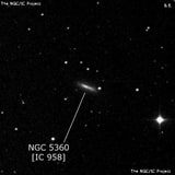 NGC 5360 - спиральная галактика с баром. Описание NGC 5360:, Галактика в созвездии Дева