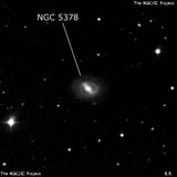 NGC 5378 - спиральная галактика с баром. Описание NGC 5378:, Галактика в созвездии Гончие Псы
