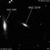NGC 5379 - спиральная галактика с баром. Описание NGC 5379:, Галактика в созвездии Большая Медведица