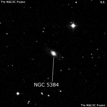 NGC 5384 - линзовидная галактика. Описание NGC 5384:, Галактика в созвездии Дева