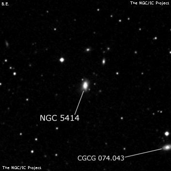 NGC 5414 - галактика. Описание NGC 5414:, Галактика в созвездии Волопас