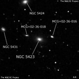 NGC 5423 - галактика. Описание NGC 5423:, Галактика в созвездии Волопас