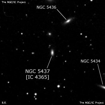 NGC 5437 - спиральная галактика. Описание NGC 5437:, Галактика в созвездии Волопас