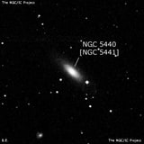 NGC 5440 - спиральная галактика. Описание NGC 5440:, Галактика в созвездии Гончие Псы