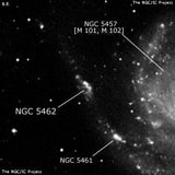 NGC 5462 - H 2 -регион или часть галактики. Описание NGC 5462:, Область H II в созвездии Большая Медведица