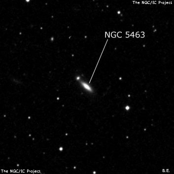 NGC 5463 - галактика. Описание NGC 5463:, Галактика в созвездии Волопас