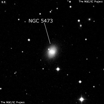 NGC 5473 - спиральная галактика с баром. Описание NGC 5473:, Галактика в созвездии Большая Медведица