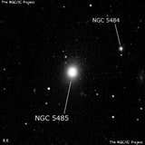 NGC 5485 - линзовидная галактика. Описание NGC 5485:, Галактика в созвездии Большая Медведица