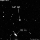 NGC 549 - спиральная галактика. Описание NGC 549:, Галактика в созвездии Скульптор