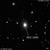 NGC 5490 - эллиптическая галактика. Описание NGC 5490:, Галактика в созвездии Волопас