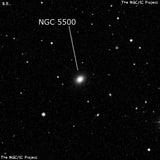 NGC 5500 - эллиптическая галактика. Описание NGC 5500:, Галактика в созвездии Волопас