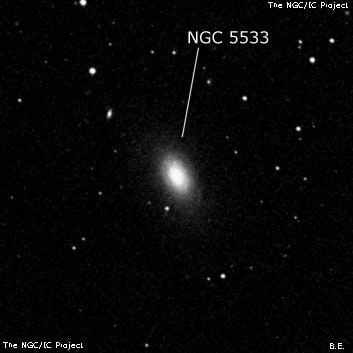 NGC 5533 - галактика. Описание NGC 5533:, Галактика в созвездии Волопас