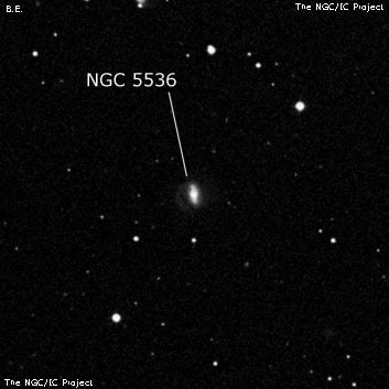 NGC 5536 - спиральная галактика с баром. Описание NGC 5536:, Галактика в созвездии Волопас