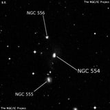 NGC 554 - линзовидная галактика. Описание NGC 554:, Галактика в созвездии Кит