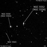 NGC 5552 - спиральная галактика. Описание NGC 5552:, Объект глубокого космоса в созвездии Дева