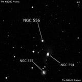 NGC 556 - галактика. Описание NGC 556:, Галактика в созвездии Кит