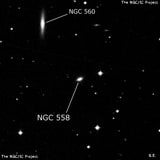 NGC 558 - эллиптическая галактика. Описание NGC 558:, Галактика в созвездии Кит