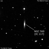 NGC 560 - линзовидная галактика. Описание NGC 560:, Галактика в созвездии Кит