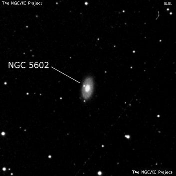 NGC 5602 - спиральная галактика. Описание NGC 5602:, Галактика в созвездии Волопас