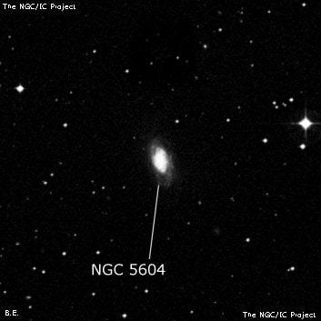 NGC 5604 - спиральная галактика. Описание NGC 5604:, Галактика в созвездии Дева