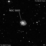 NGC 5605 - спиральная галактика с баром. Описание NGC 5605:, Галактика в созвездии Весы