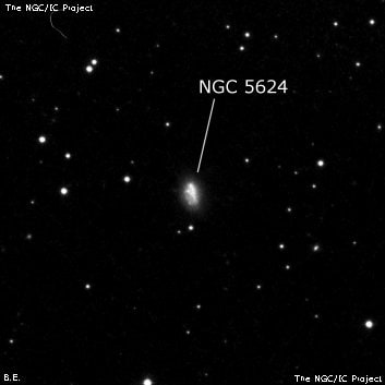 NGC 5624 - галактика. Описание NGC 5624:, Галактика в созвездии Волопас