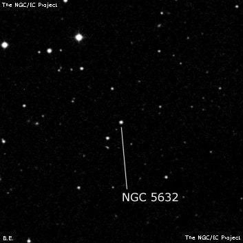 NGC 5632 - одиночная звезда. Описание NGC 5632:, Галактика в созвездии Дева