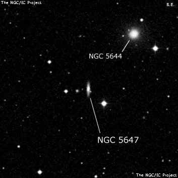 NGC 5647 - спиральная галактика. Описание NGC 5647:, Галактика в созвездии Волопас