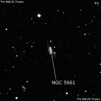 NGC 5661 - спиральная галактика с баром. Описание NGC 5661:, Галактика в созвездии Дева