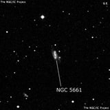 NGC 5661 - спиральная галактика с баром. Описание NGC 5661:, Галактика в созвездии Дева