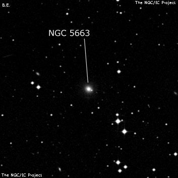 NGC 5663 - галактика. Описание NGC 5663:, Галактика в созвездии Весы