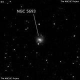 NGC 5693 - спиральная галактика с баром. Описание NGC 5693:, Галактика в созвездии Волопас