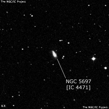 NGC 5697 - спиральная галактика. Описание NGC 5697:, Галактика в созвездии Волопас