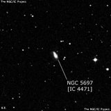 NGC 5697 - спиральная галактика. Описание NGC 5697:, Галактика в созвездии Волопас