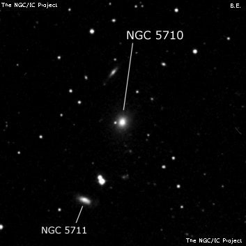 NGC 5710 - эллиптическая галактика. Описание NGC 5710:, Галактика в созвездии Волопас