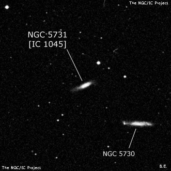 NGC 5731 - галактика. Описание NGC 5731:, Галактика в созвездии Волопас