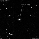 NGC 5736 - спиральная галактика. Описание NGC 5736:, Галактика в созвездии Волопас